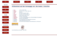 Tablet Screenshot of diemaske.net